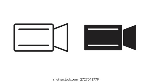 Video camera icons logo design, Pictogram Icons