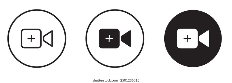 Video camera icons set on white background. Video camera vector icon. Camera Icons. Movie Sign. Cinema