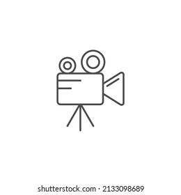 Cámara de vídeo   símbolo de iconos elementos vectoriales para web infográfica