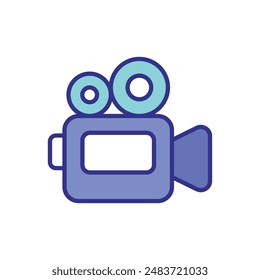 Video Camera icons vector stock illustration.