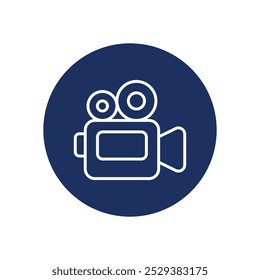 Video Camera icons vector stock illustration.