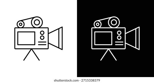 Video camera icons vector template, EPS 10 for design