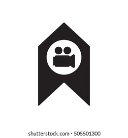 Video camera  icon,vector. Flat design.
