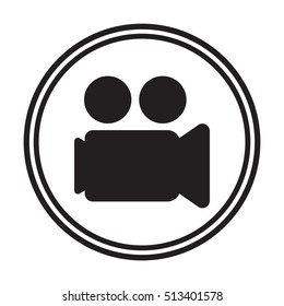 Video camera  icon,vector. Flat design.