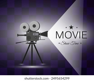 Video Video Ilustración de la cámara. icono de filmación. Ilustración vectorial.