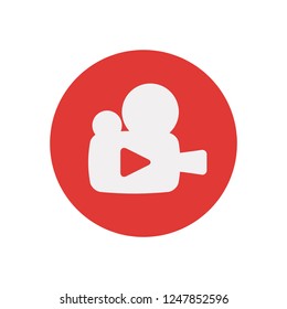 video camera isolated icon