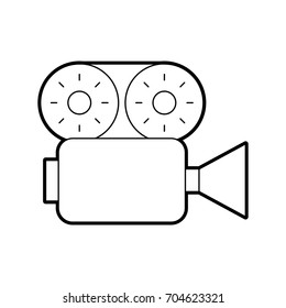 video camera isolated icon