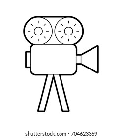 video camera isolated icon