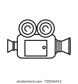 video camera isolated icon
