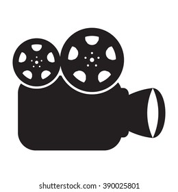 Video camera Isolated on White Background