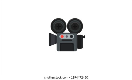 Video camera isolated vector illustration