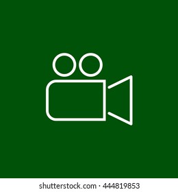 video camera line icon