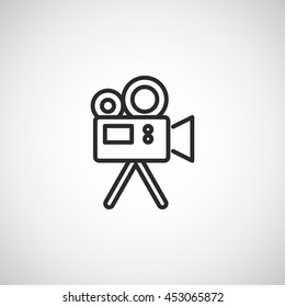 Video Camera Line Icon