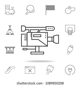video camera line icon. Detailed set of web icons and signs. Premium graphic design. One of the collection icons for websites, web design, mobile app on white background