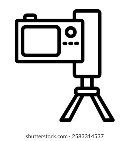 Video Camera line icon, editable vector icon, pixel perfect, illustrator ai file 