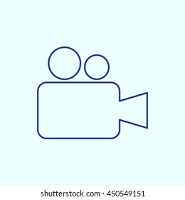 Video Camera Line icon. Eps-10.