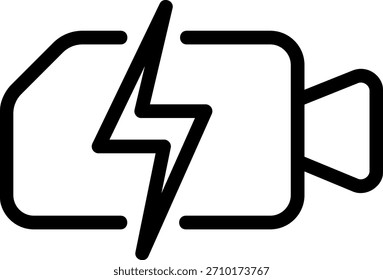 video camera line icon illustration vector