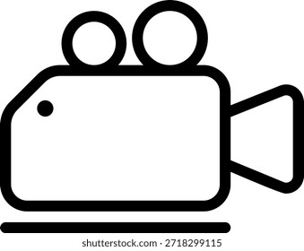 video camera line icon illustration vector