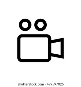 Video, camera line icon. Pixel perfect fully editable vector icon suitable for websites, info graphics and print media.