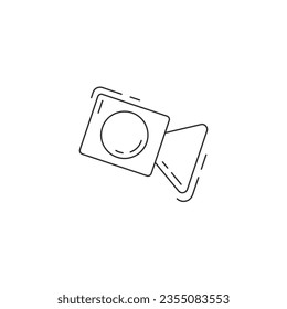 video camera line icon. video camera thin line icon.
