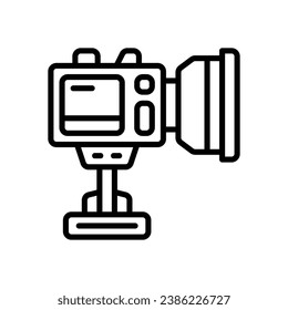 video camera line icon. vector icon for your website, mobile, presentation, and logo design.
