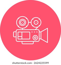 Video camera Line vector Icon Design