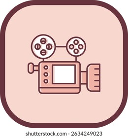 Video camera Line vector Icon Design