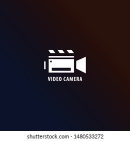 video camera logo with simple shapes and bold colors to make this logo design. unique, attractive, modern,minimalist.
