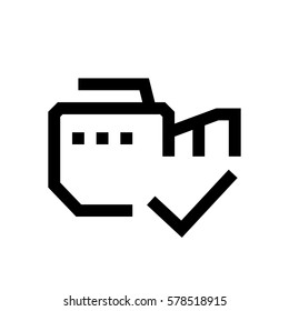 Video camera mini line, icon, background and graphic. The icon is black and white, linear  flat, vector, pixel perfect, minimal, suitable for web and print. 