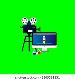 video camera and monitor video editing