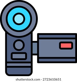 Video Camera New Creative Icon Design Vector