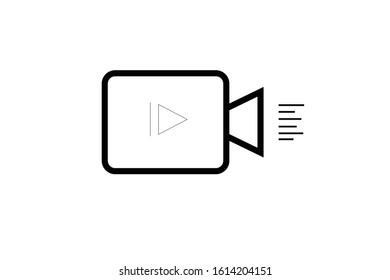 Video Camera Play icon design template. Vector EPS 10