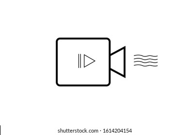 Video Camera Play icon design template. Vector EPS 10