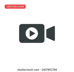 Video Camera Play Icon Vector Illustration Design