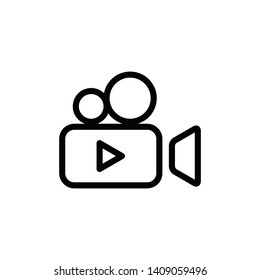 Video Camera / Video Recorder Icon Vector Illustration - Vector