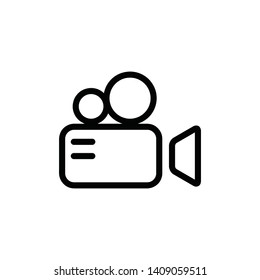 Video Camera / Video Recorder Icon Vector Illustration - Vector
