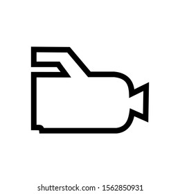 Video Camera / Video Recorder Icon Vector Illustration