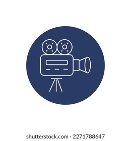cámara de vídeo, grabación de vídeo, icono de cámara de vídeo