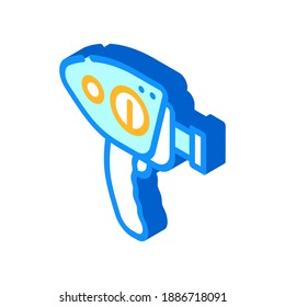 vector de icono isométrico de gadget retro de cámara de vídeo. señal de gadget retro de cámara de vídeo. ilustración de símbolo aislado