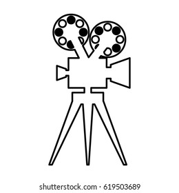 video camera retro icon