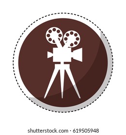 video camera retro icon