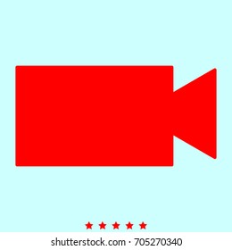 Video camera  set icon .