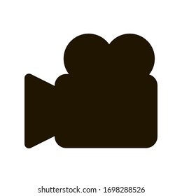 Video camera for shooting icon in trendy flat style isolated. Eps 10.