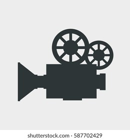 video camera silhouette icon