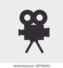 video camera silhouette icon