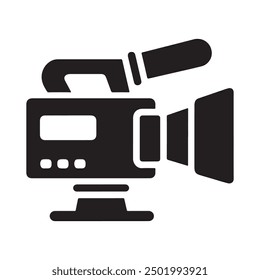 Video Camera silhouette illustration vector art