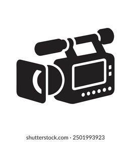 Video Camera silhouette illustration vector art