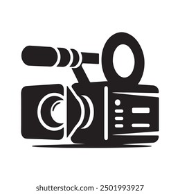 Video Camera silhouette illustration vector art