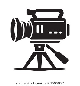 Video Camera silhouette illustration vector art