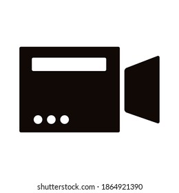 diseño de ilustración vectorial de iconos de estilo de cámara de vídeo